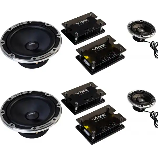Preț bun - Boxe auto componente Vibe Black Air 63C-V6B, 130W RMS, 16.5 cm, 3 cai, set 2 difuzoare