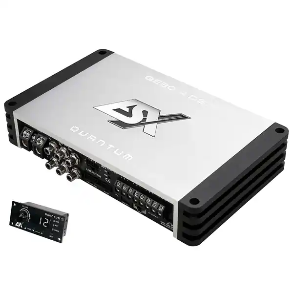 Amplificator auto ESX Quantum QE80.4DSP, 4 canale, DSP, 500W RMS - Ofertă promoțională