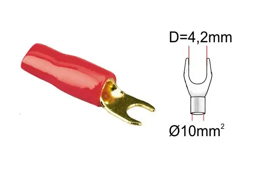 Outlet | Papuc tip furcă ACV 30.4410-02 (1 buc) roșu