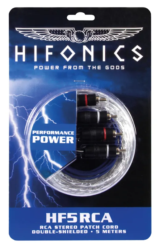 Cablu de semnal Hifonics HF5RCA | Noutate în catalog