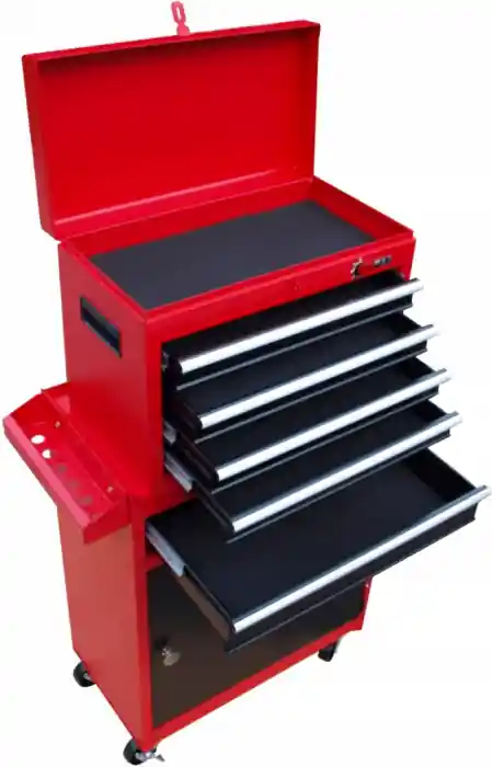 Alegerea clienților - Carucior metalic scule atelier cu roti 5 sertare usa detasabil maner (MTCX-201)