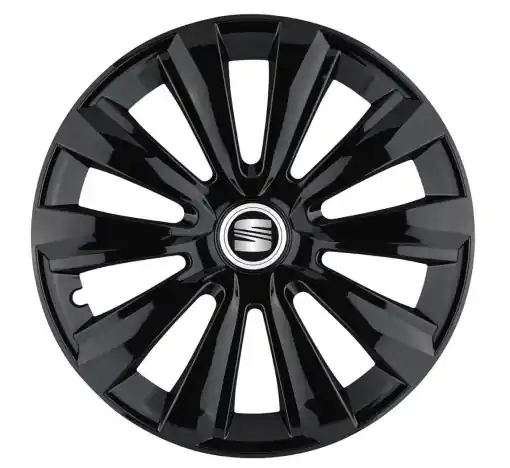 Ultimele produse | Set 4 Capace Roti, potrivite jantelor de R16, pentru Seat, model delta negru