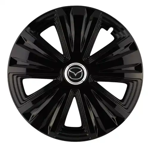 Acum disponibil | Set 4 capace roti Glory negru R15 Compatibil Cu Mazda