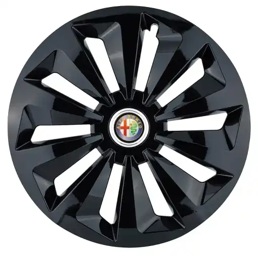 Acum disponibil | Set 4 capace roti Fox negru R16 Compatibil Cu Alfa Romeo