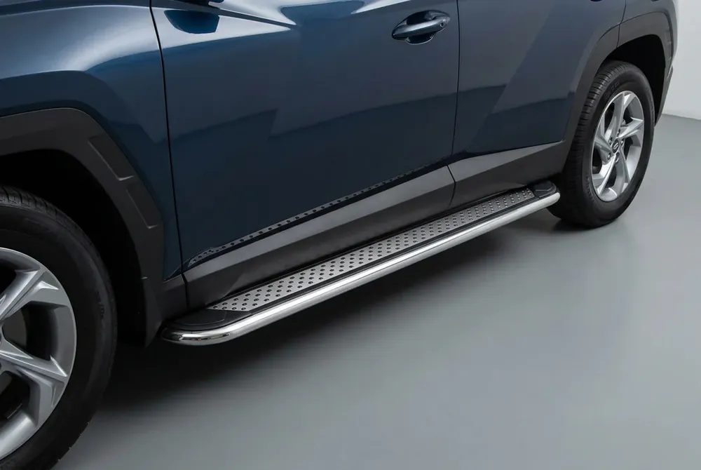 Reducere exclusivă | Hyundai Tucson NX4 2021- Praguri Laterale Maydos V2 (2 buc, Aluminiu)