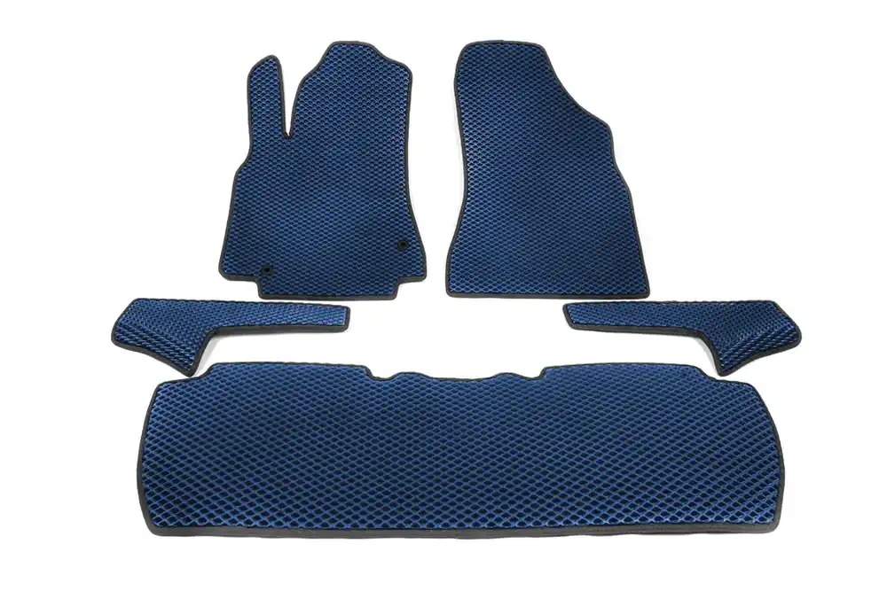 Peugeot Partner Tepee 2008-2018 Covorase EVA (Albastre) Fata + spate + pentru praguri (5 buc.) - Produs premium