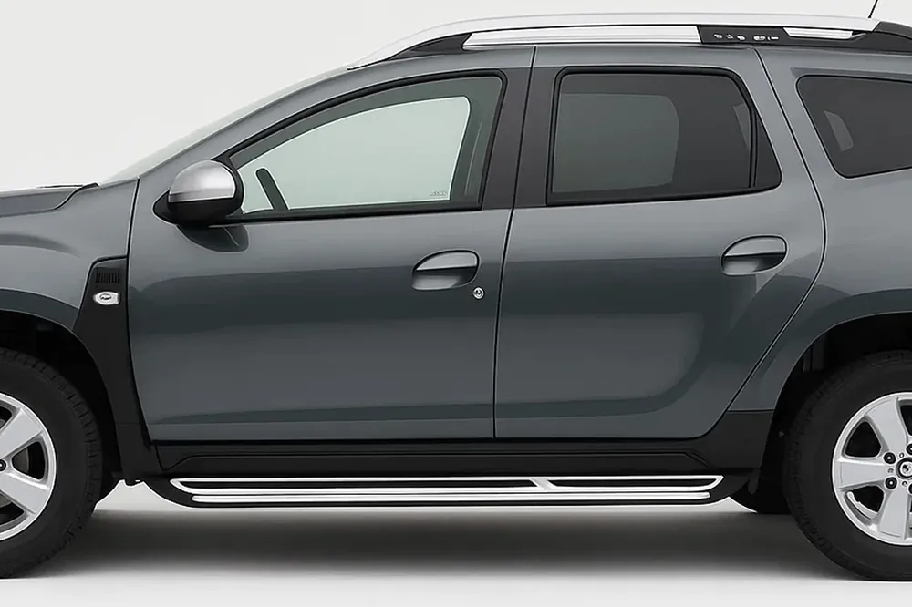 În stoc - Dacia Duster 2018-2024 Praguri Laterale OEM (2 buc, Aluminiu)