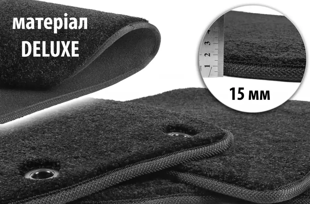 Volvo XC90 2002-2014 Covorase textile Deluxe Negru 5 locuri, 2 randuri | Ofertă promoțională