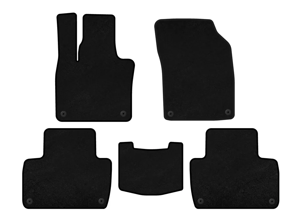 Volvo XC90 2015- Covorase textile Deluxe (2 randuri, Negru) - Livrare expres