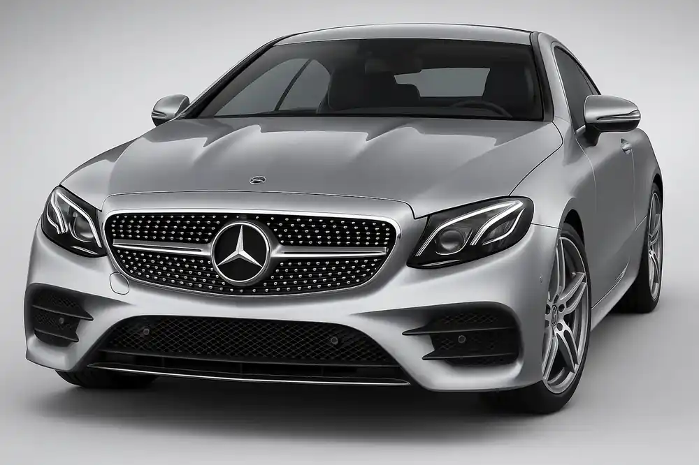 Economisește acum | Mercedes E-class coupe C238 2016-2024 Grila Fata Diamond Silver (pentru Avantgarde/AMG-Line/E43 AMG/E53 AMG 2016-2020) Cu suport camera