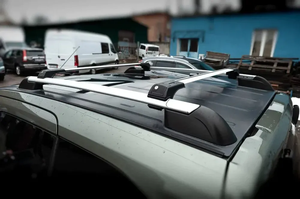 Acum disponibil | Ford Connect 2010-2013 Bare transversale portbagaj pentru bare longitudinale standard Skybar V1 (2 buc) pana la 110 cm, Gri